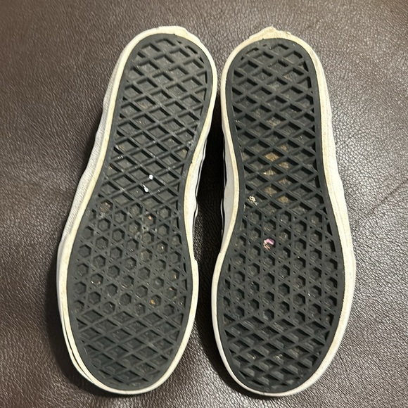 Kids checkerboard Vans, slip on - no tie - size 3 - glitter multicolor - Picture 8 of 11